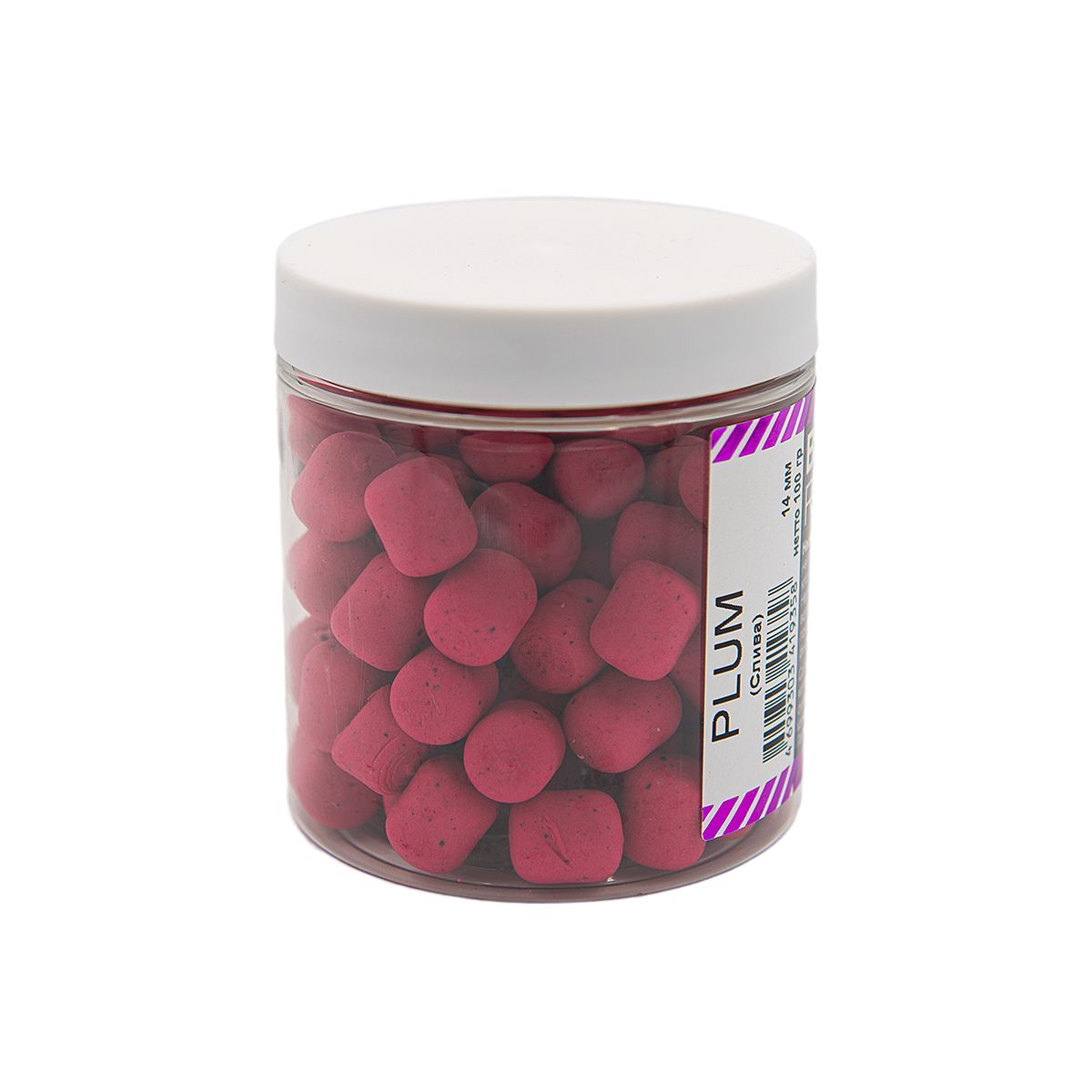 Бойлы RHINO BAITS Balanced Wafters Plum (темная слива), 14 мм, 100 грамм