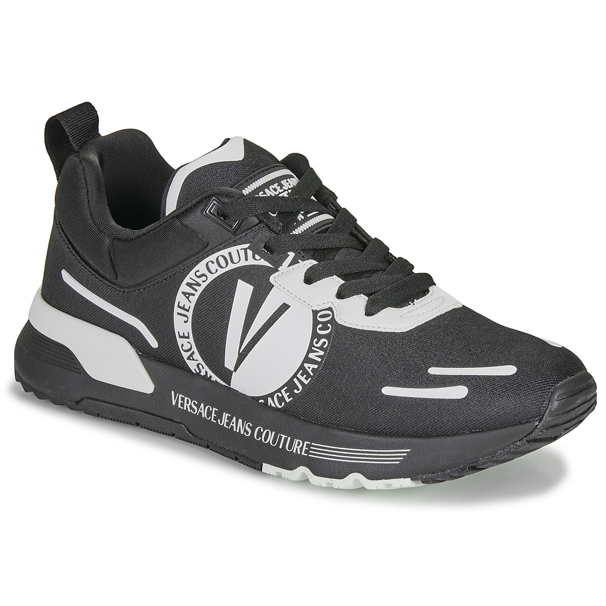 

Кроссовки мужские Versace Jeans Couture 25636276 черные 44 EU, Черный, 25636276
