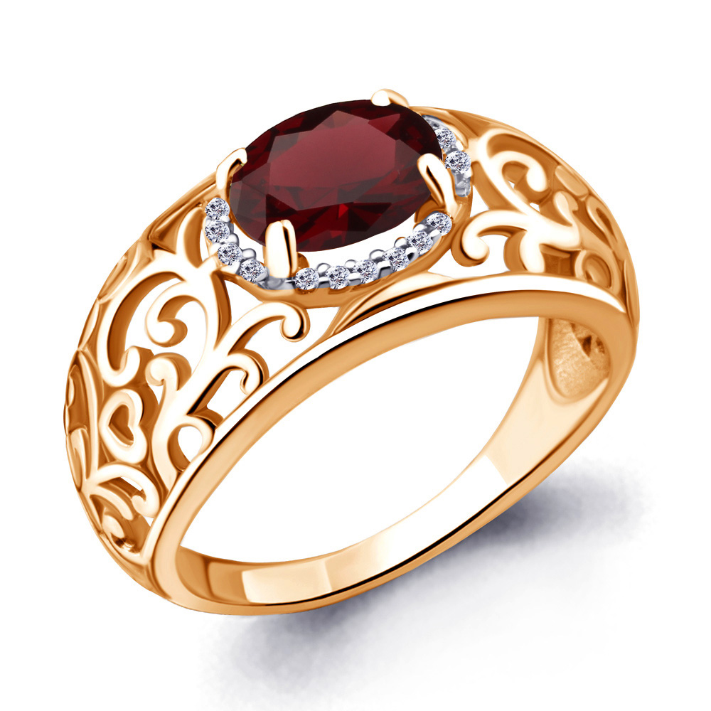 

Кольцо из серебра р.  AQUAMARINE 6543403А_925_з, 6543403А_925_з