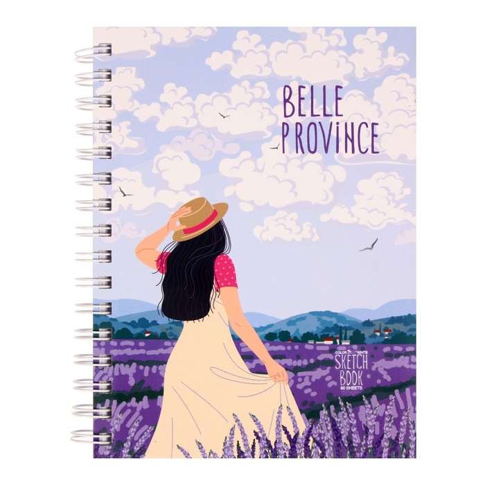 

Скетчбук BG А5, 80 л на гребне Belle province, твёрдая обложка, матовая