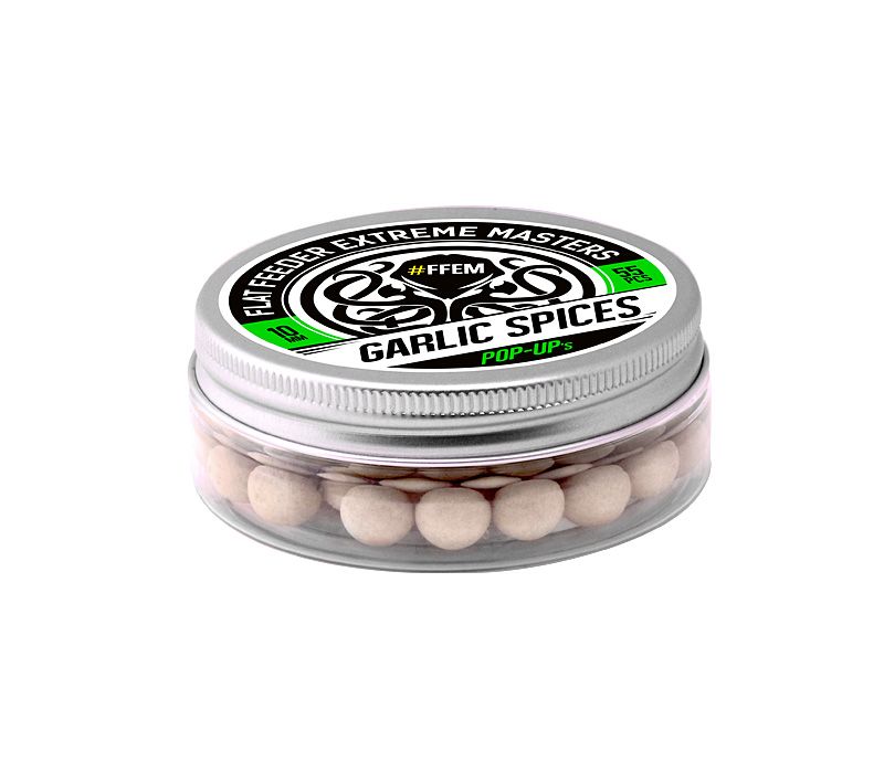 

Прикормка FFEM Pop-Up Garlic Spices 10mm, Белый