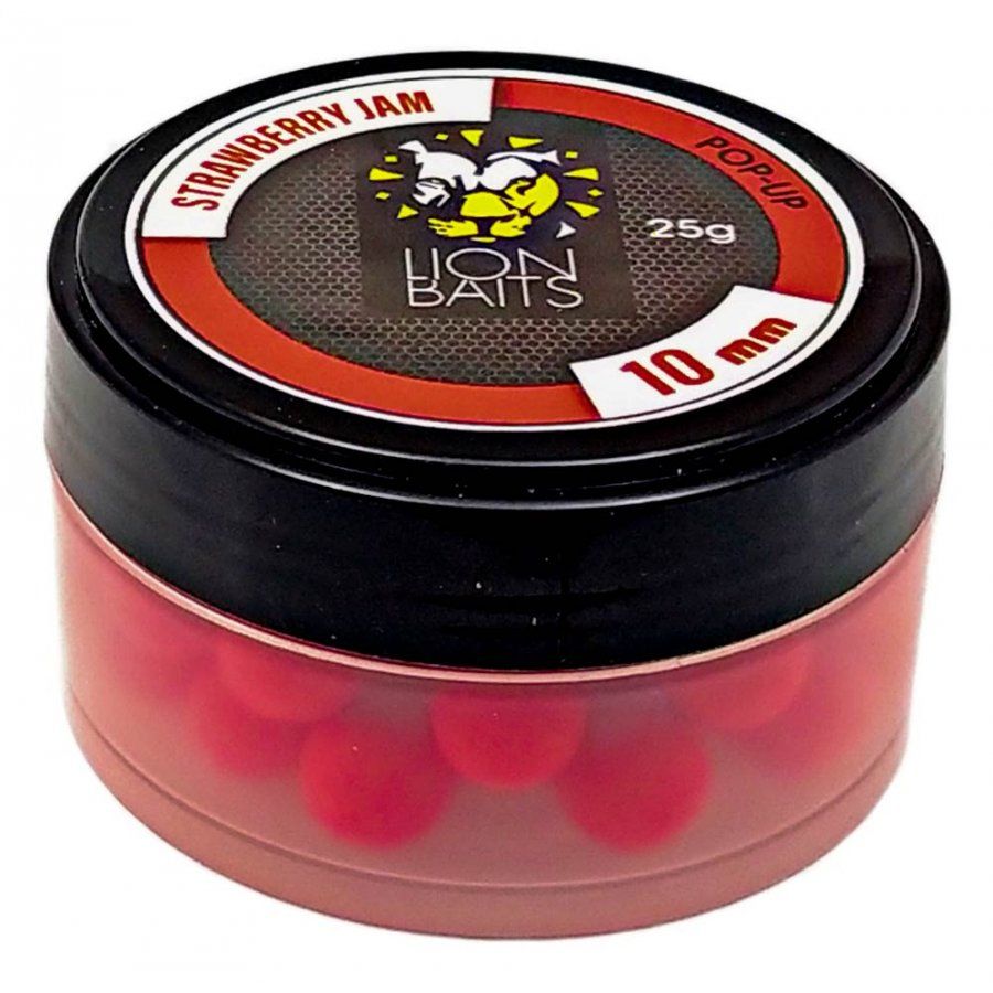 LION BAITS бойл (pop-up) 10 мм STRAWBERRY JAM 25гр