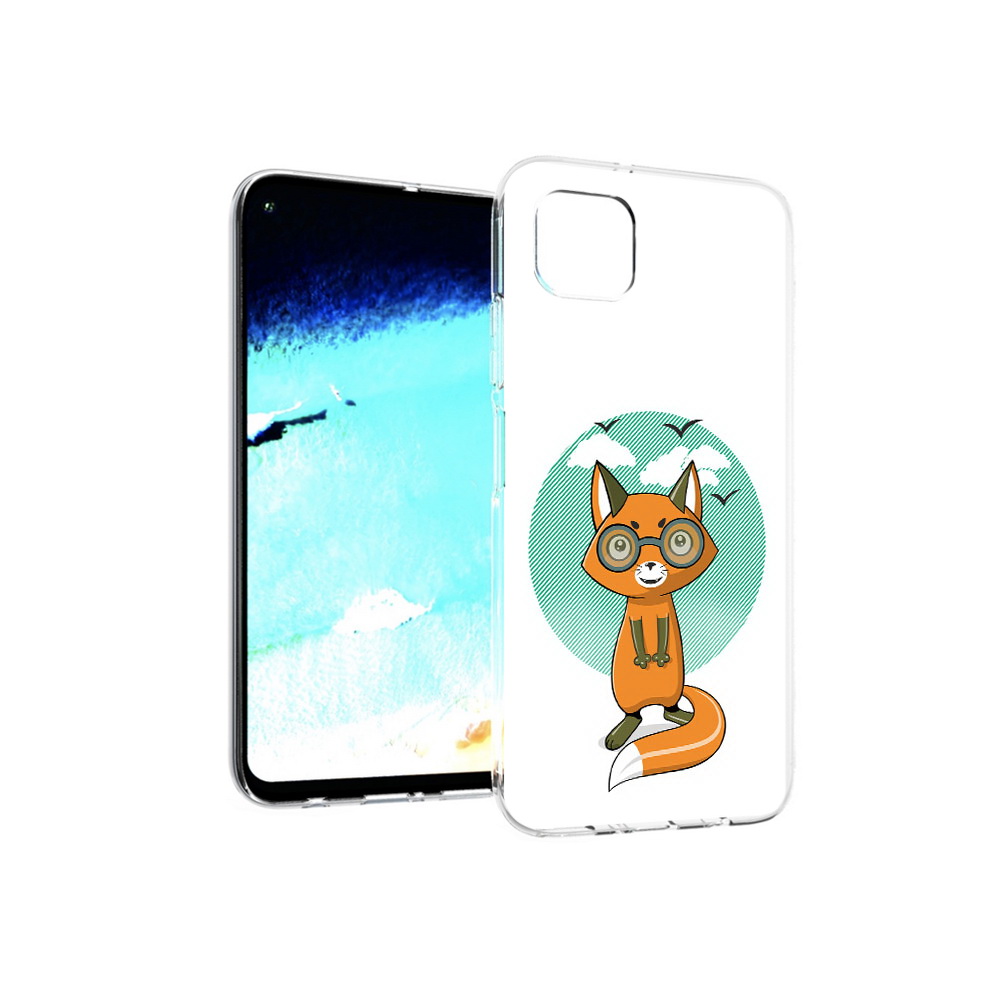 

Чехол MyPads Tocco для Huawei Nova 6 SE задумчивая лиса, Прозрачный, Tocco