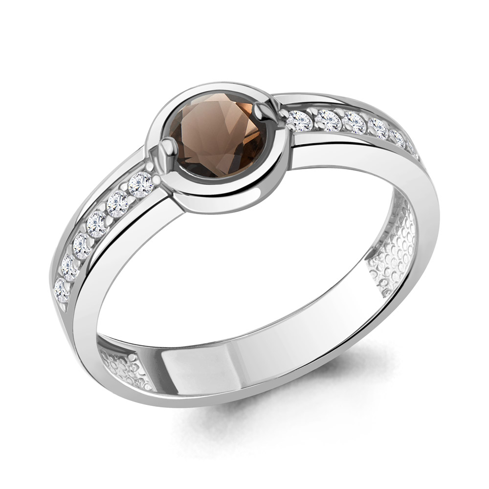 

Кольцо из серебра р. 18,5 AQUAMARINE 6980001А_925_р, 6980001А_925_р