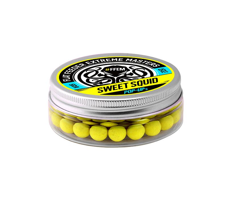 

Прикормка FFEM Pop-Up Sweet Squid 10mm, Желтый
