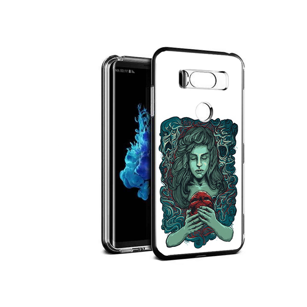 

Чехол MyPads Tocco для LG V30S спящая девушка, Прозрачный, Tocco