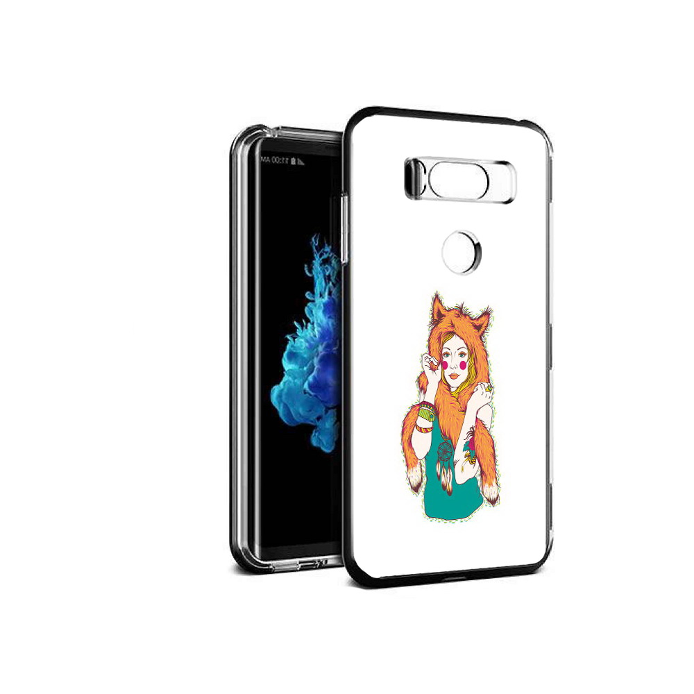 

Чехол MyPads Tocco для LG V30S Девушка лиса, Прозрачный, Tocco