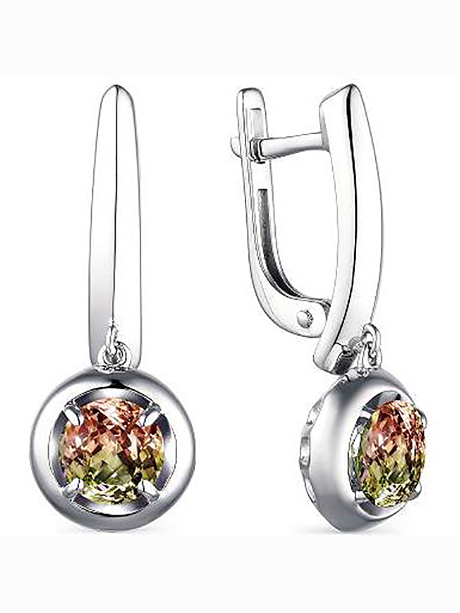 

Серьги с 2 султанитами из серебра Алкор серебро 02-1931_00СТ-00, 02-1931_00СТ-00