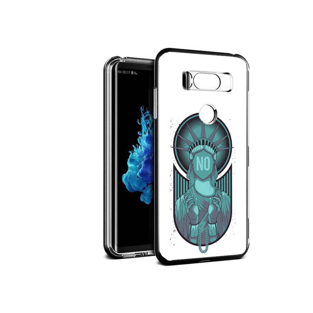 

Чехол MyPads Tocco для LG V30S статуя свободы зеленый, Прозрачный, Tocco