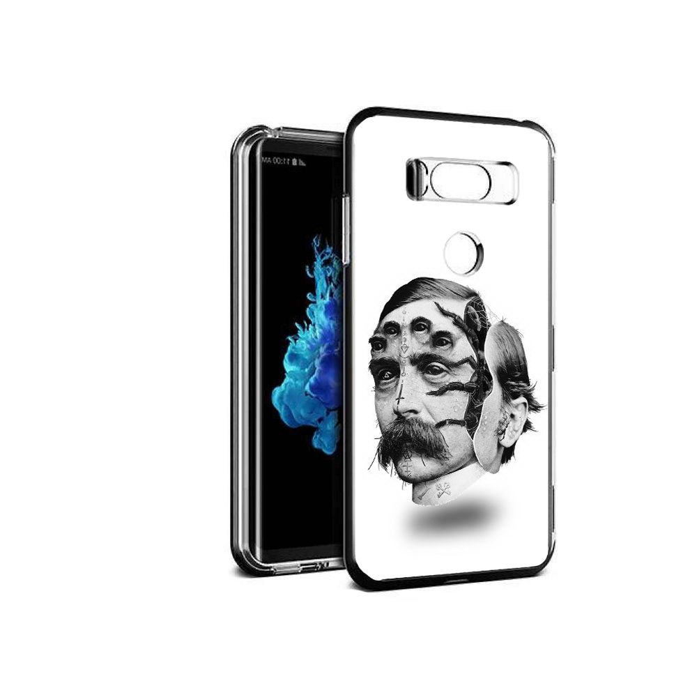 

Чехол MyPads Tocco для LG V30S страшное лицо мужчины, Прозрачный, Tocco