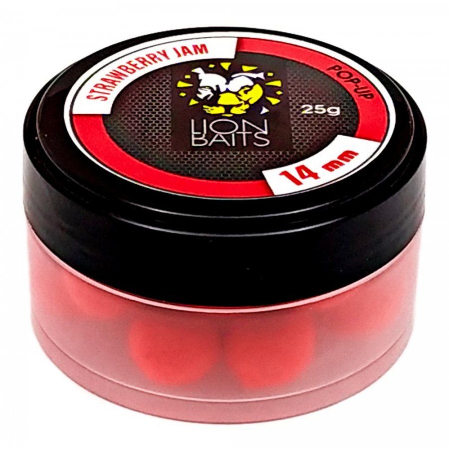 

LION BAITS бойл (pop-up) 14 мм STRAWBERRY JAM 25гр, STRAWBERRY JAM
