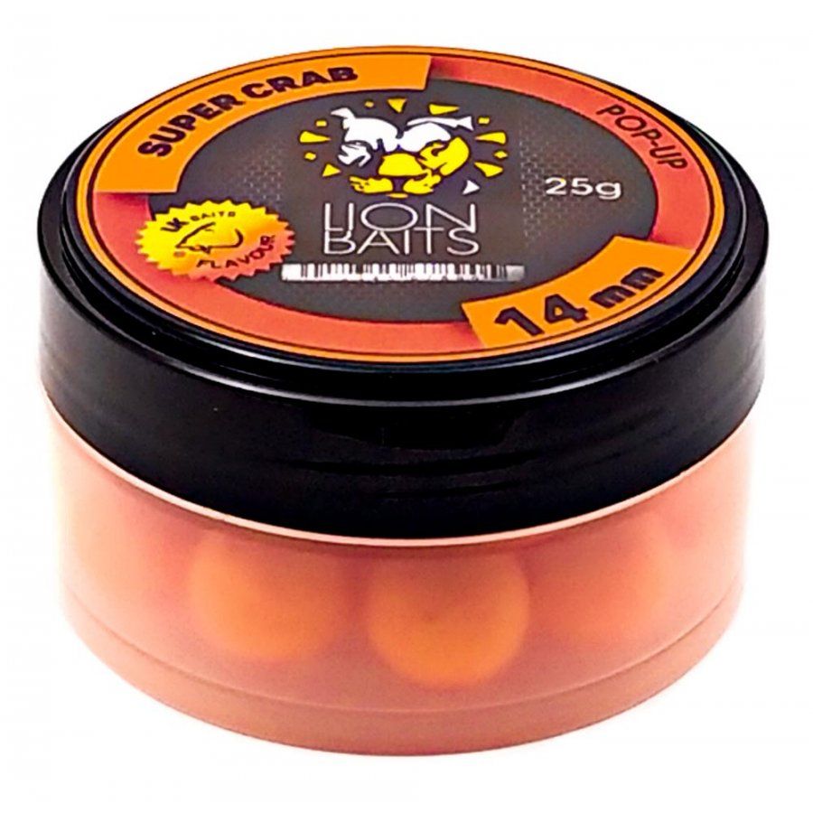 

Бойлы плавающие Pop-Up LION BAITS SUPER CRAB Супер краб 14мм 25гр
