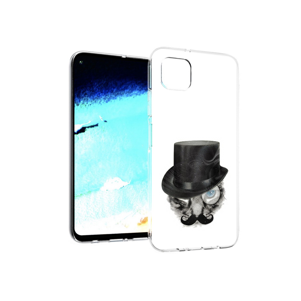 

Чехол MyPads Tocco для Huawei Nova 6 SE интелегентный кот, Прозрачный, Tocco