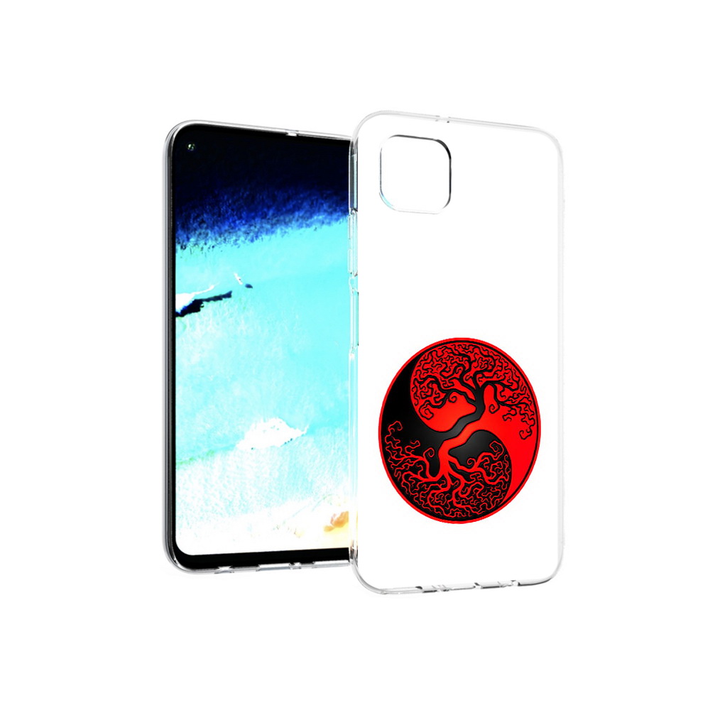 

Чехол MyPads Tocco для Huawei Nova 6 SE инь янь дерево, Прозрачный, Tocco