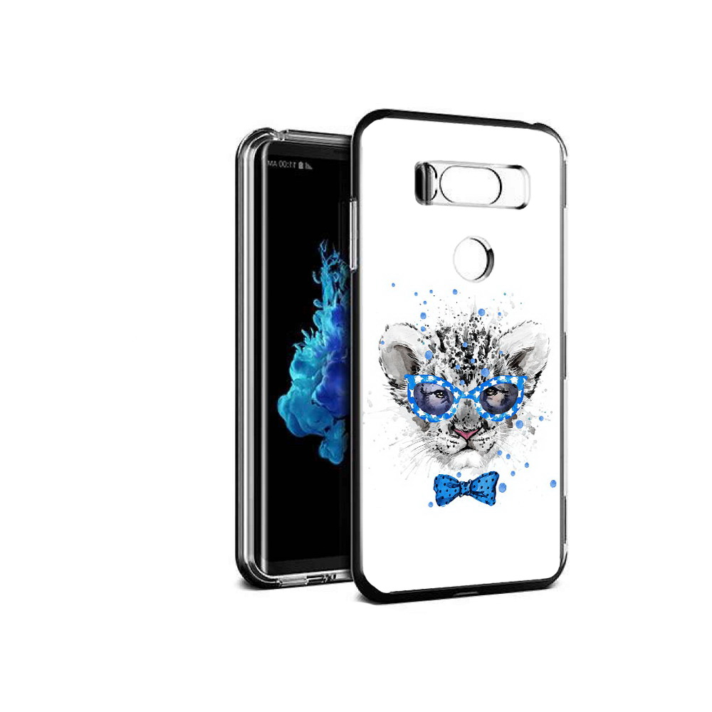 

Чехол MyPads Tocco для LG V30S тигренок с бабочкой, Прозрачный, Tocco