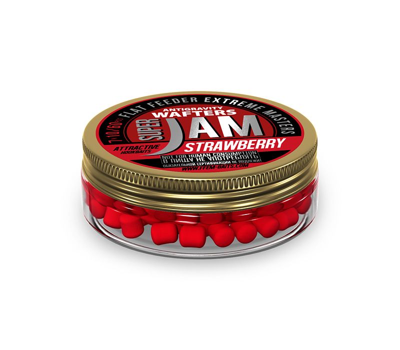 

Прикормка FFEM JAM WAFTERS STRAWBERRY 7X10MM
