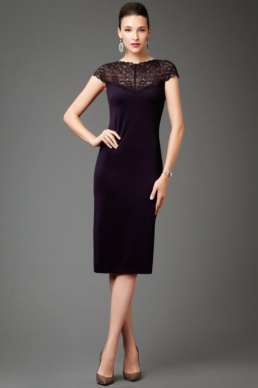 

Платье женское Арт-Деко RP-325 фиолетовое 50 RU, Фиолетовый, RP-325