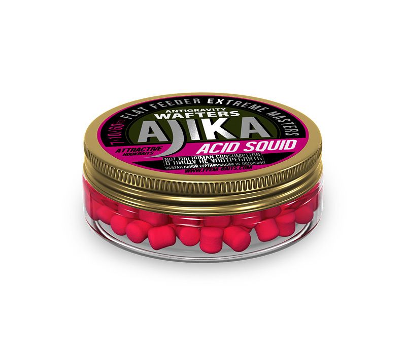 

Прикормка FFEM Ajika Wafters Acid Squid 7x10mm
