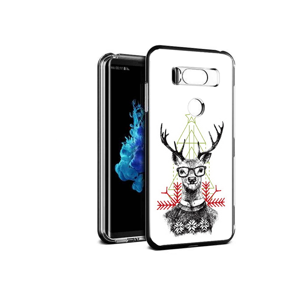 

Чехол MyPads Tocco для LG V30S умный олень, Прозрачный, Tocco