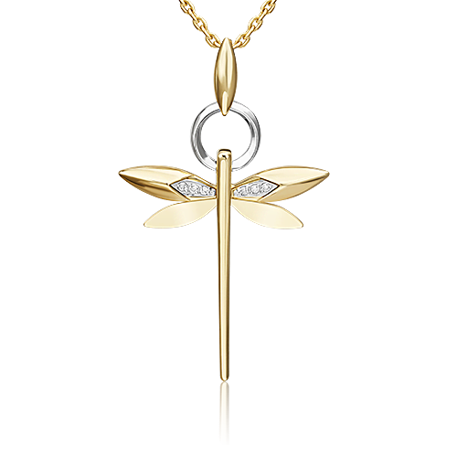 

Кулон из комбинированного золота PLATINA jewelry 03-3275-00-101-1121, бриллиант, 03-3275-00-101-1121