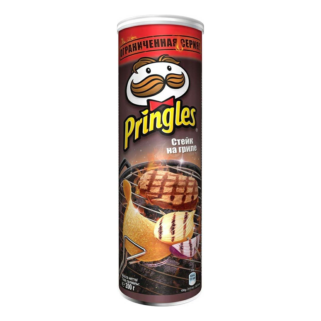 

Чипсы Pringles картофельные стейк на гриле 200 г