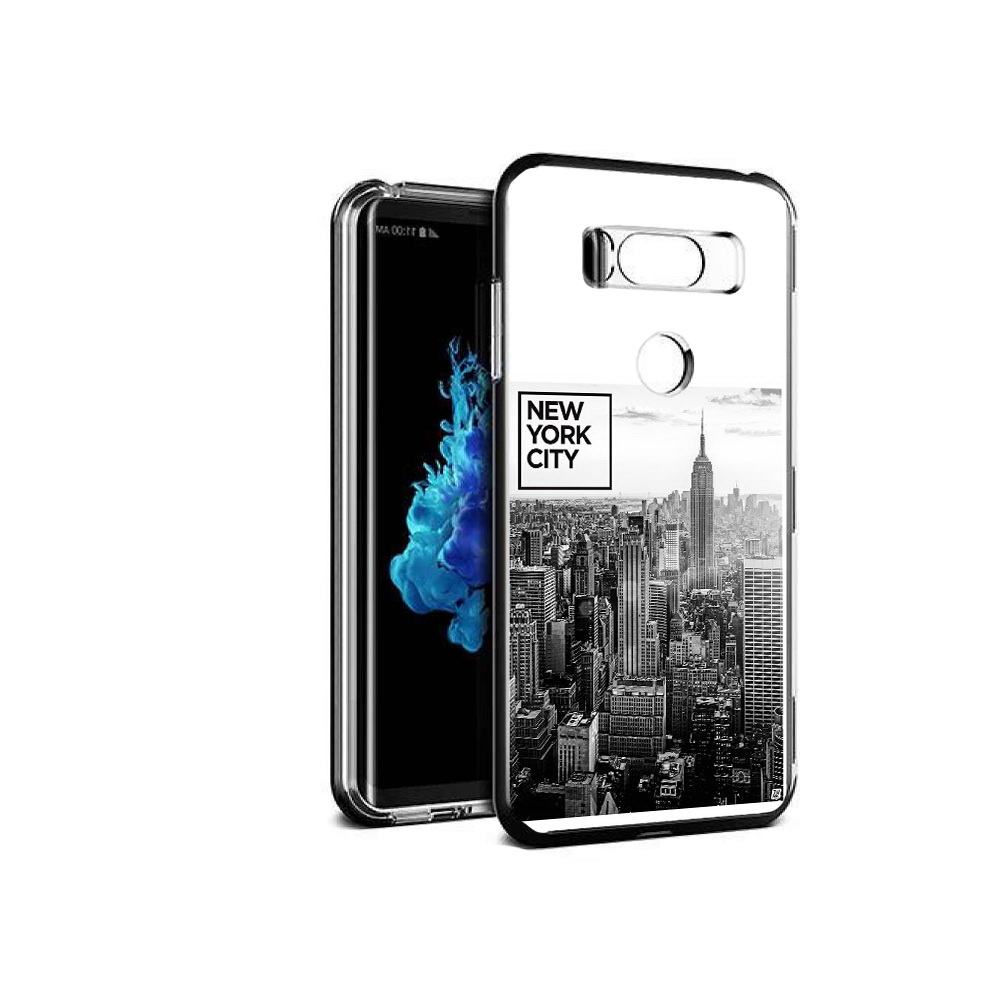 

Чехол MyPads Tocco для LG V30S черно белый ньюерк, Прозрачный, Tocco