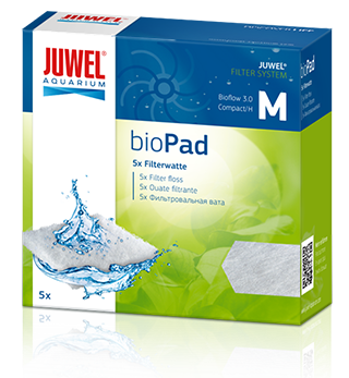 Губка для внутреннего фильтра Juwel Bio Pad M для Bioflow 3.0, синтепон, 5 шт, 100 г