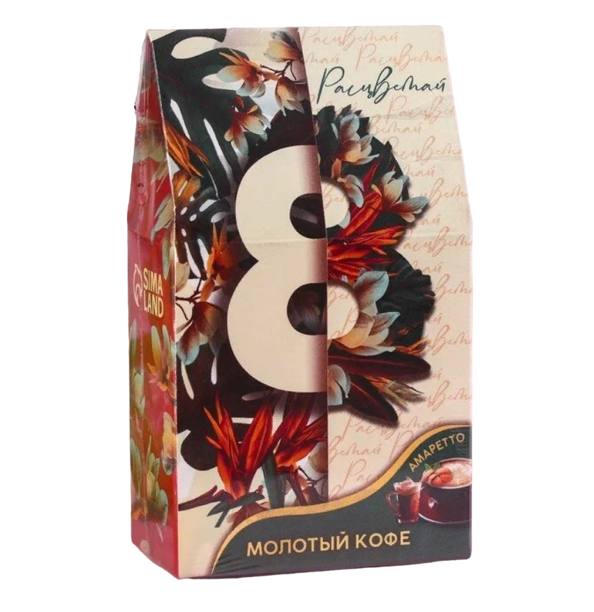 

Кофе Фабрика счастья молотый Расцветай,вкус: амаретто, арабика с кофеином, 30 г.