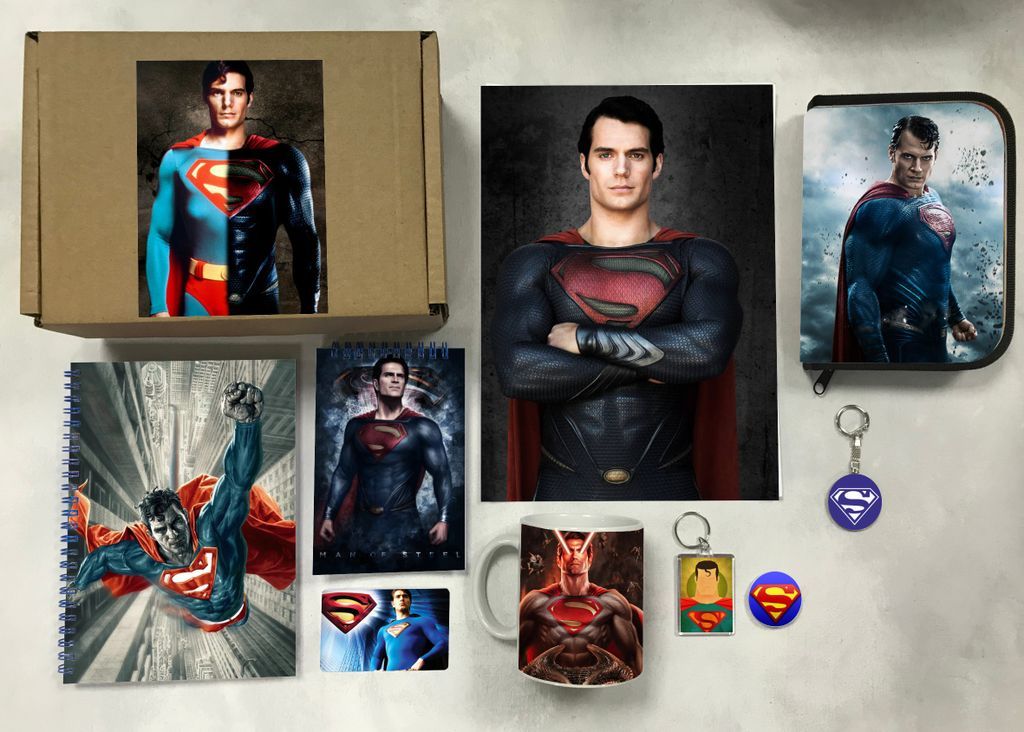 

Бокс с подарком Супермен, Superman - 1, 53504728-1, 9 предметов