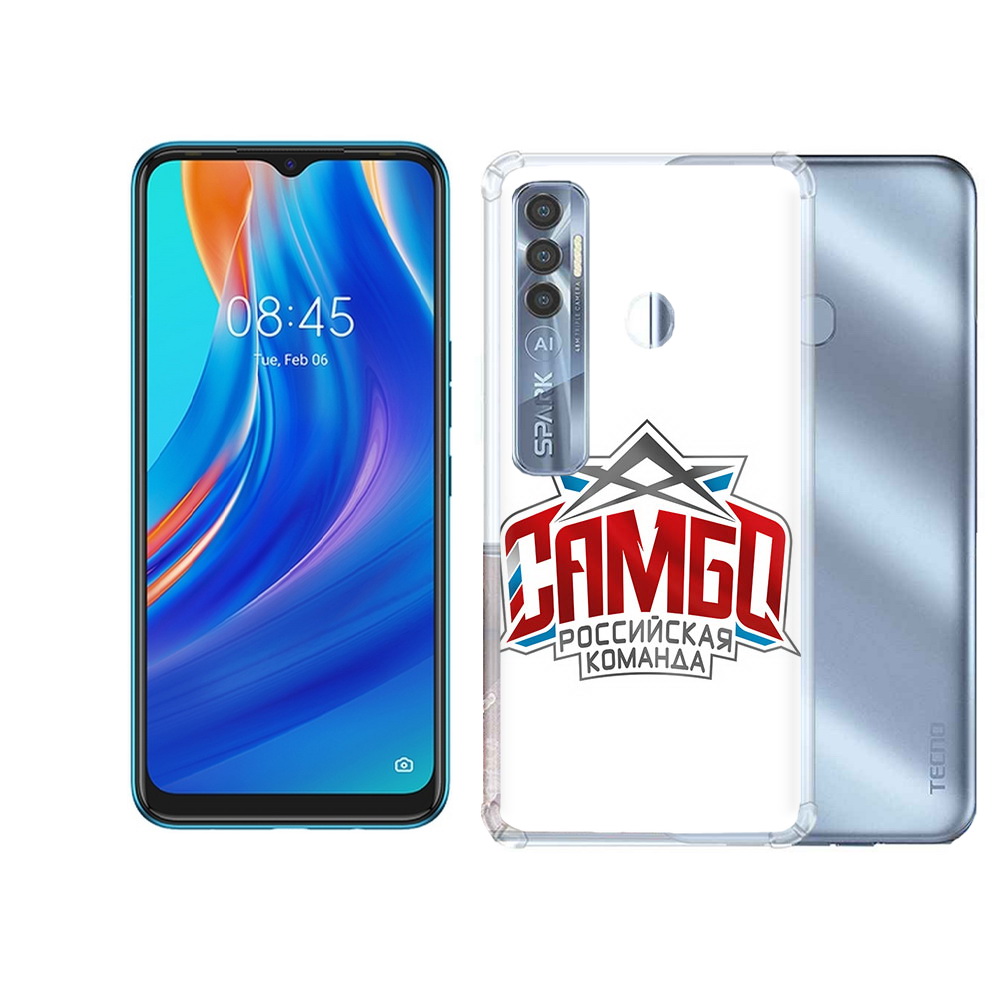 

Чехол MyPads Tocco для Tecno Spark 7 Pro Самбо, Прозрачный, Tocco