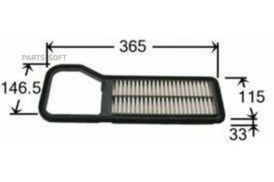 

AZUMI Фильтр воздушный AZUMI A27928 SUBARU R2 03-, R1 05- 1шт