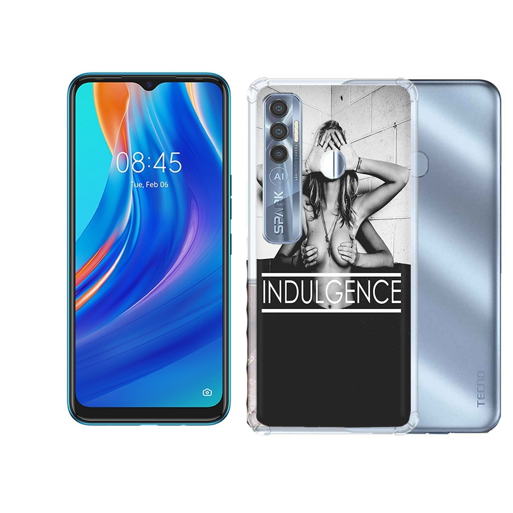 

Чехол MyPads Tocco для Tecno Spark 7 Pro Страсть, Прозрачный, Tocco