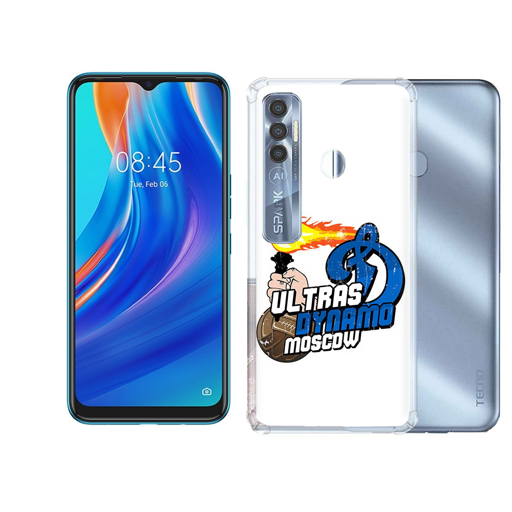 

Чехол MyPads Tocco для Tecno Spark 7 Pro ФК Динамо, Прозрачный, Tocco