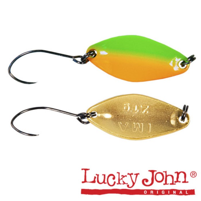 

Блесна колеблющаяся Lucky John TR IMA длина 26мм/02.1г 011, Оранжевый;зеленый;золотистый