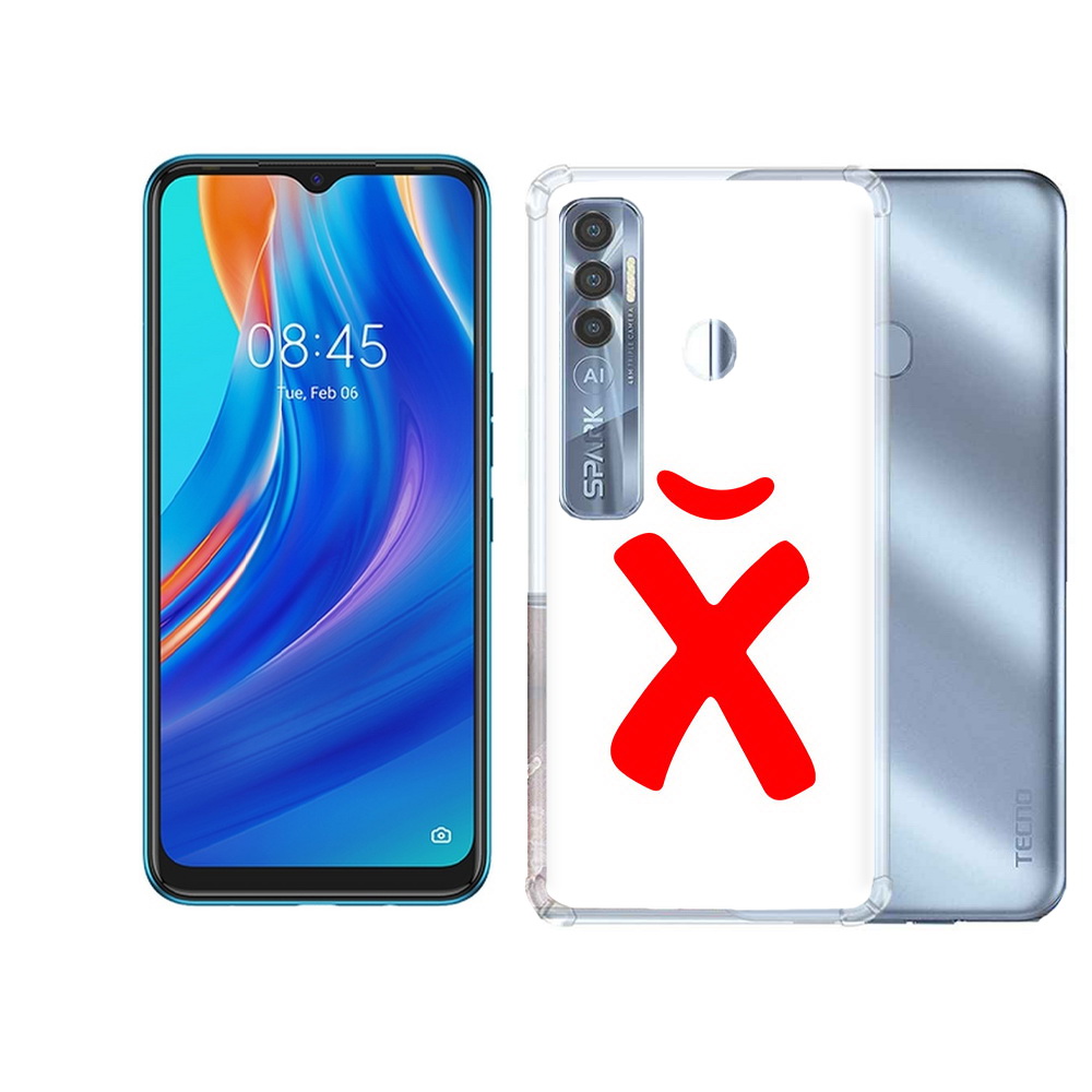 

Чехол MyPads Tocco для Tecno Spark 7 Pro абстракция буква х, Прозрачный, Tocco