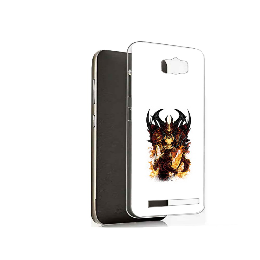 

Чехол MyPads Tocco для Asus ZenFone Max (ZC550KL) демон shadow fiend, Прозрачный, Tocco