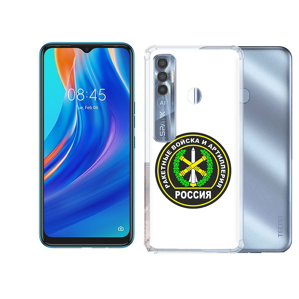 

Чехол MyPads Tocco для Tecno Spark 7 Pro артиллерия, Прозрачный, Tocco