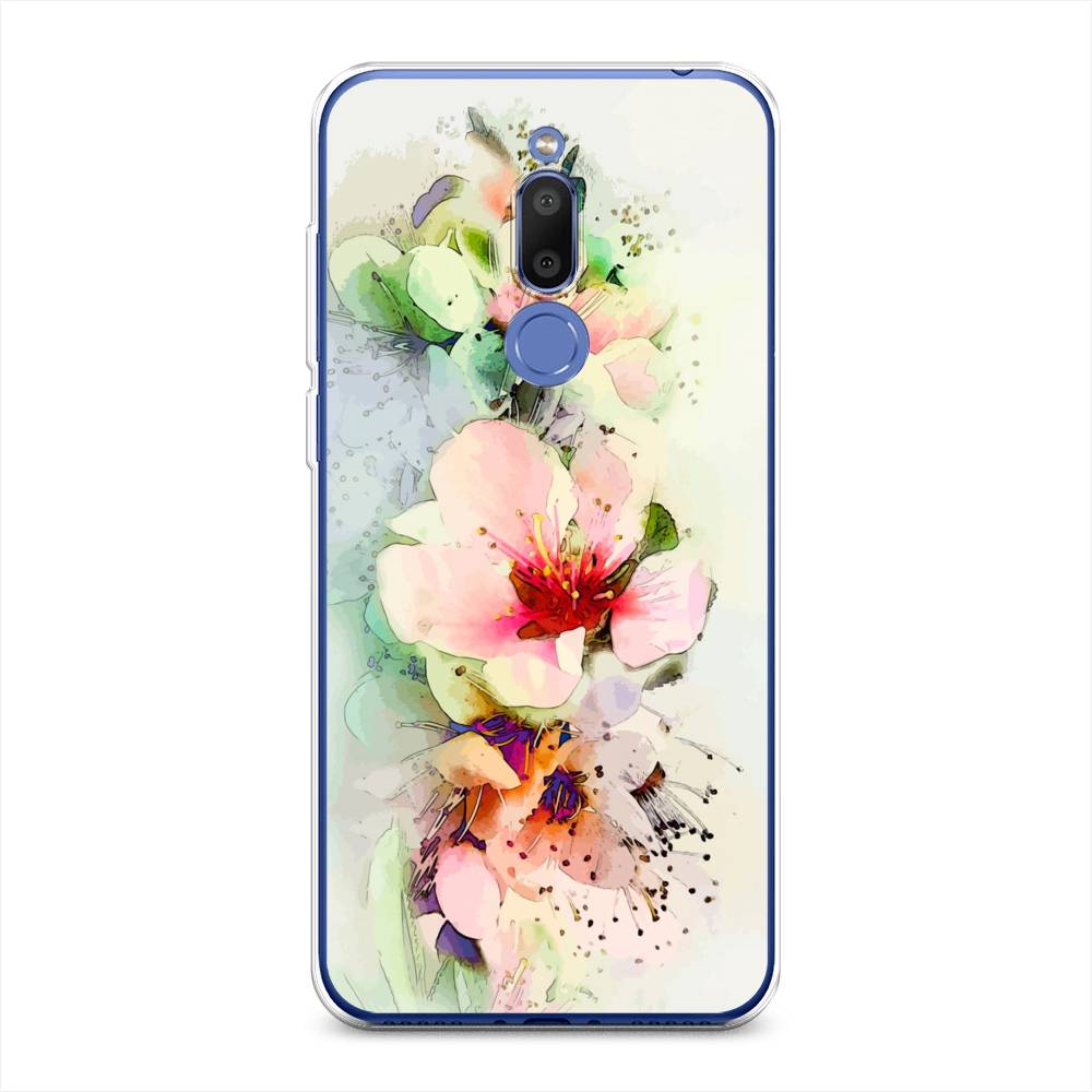 

Чехол на Meizu M6T "Нежные цветы", Зеленый;розовый, 72850-2