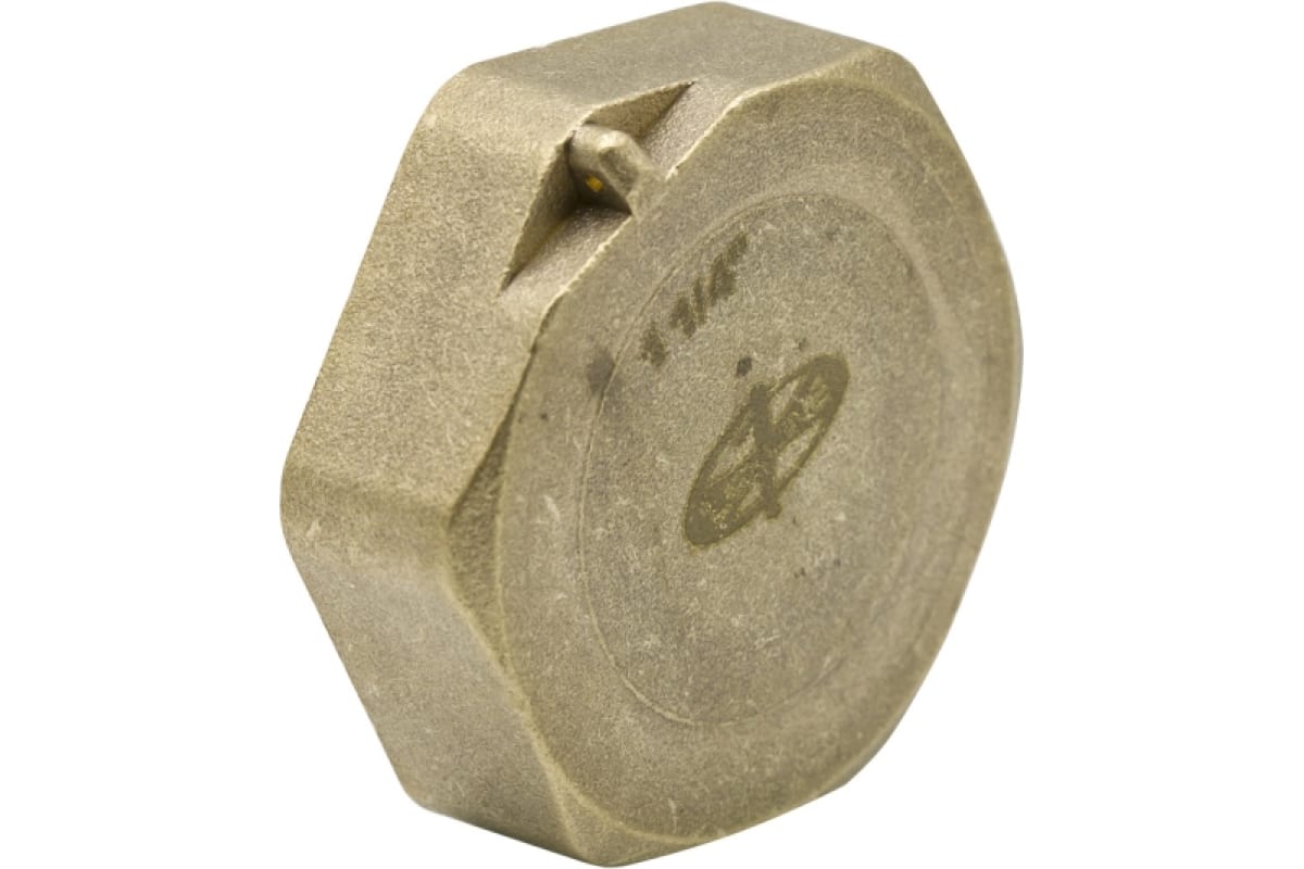 Заглушка LEXLINE 1 1/4'' вн, латунь, с контрольным отверстием, 32 551742