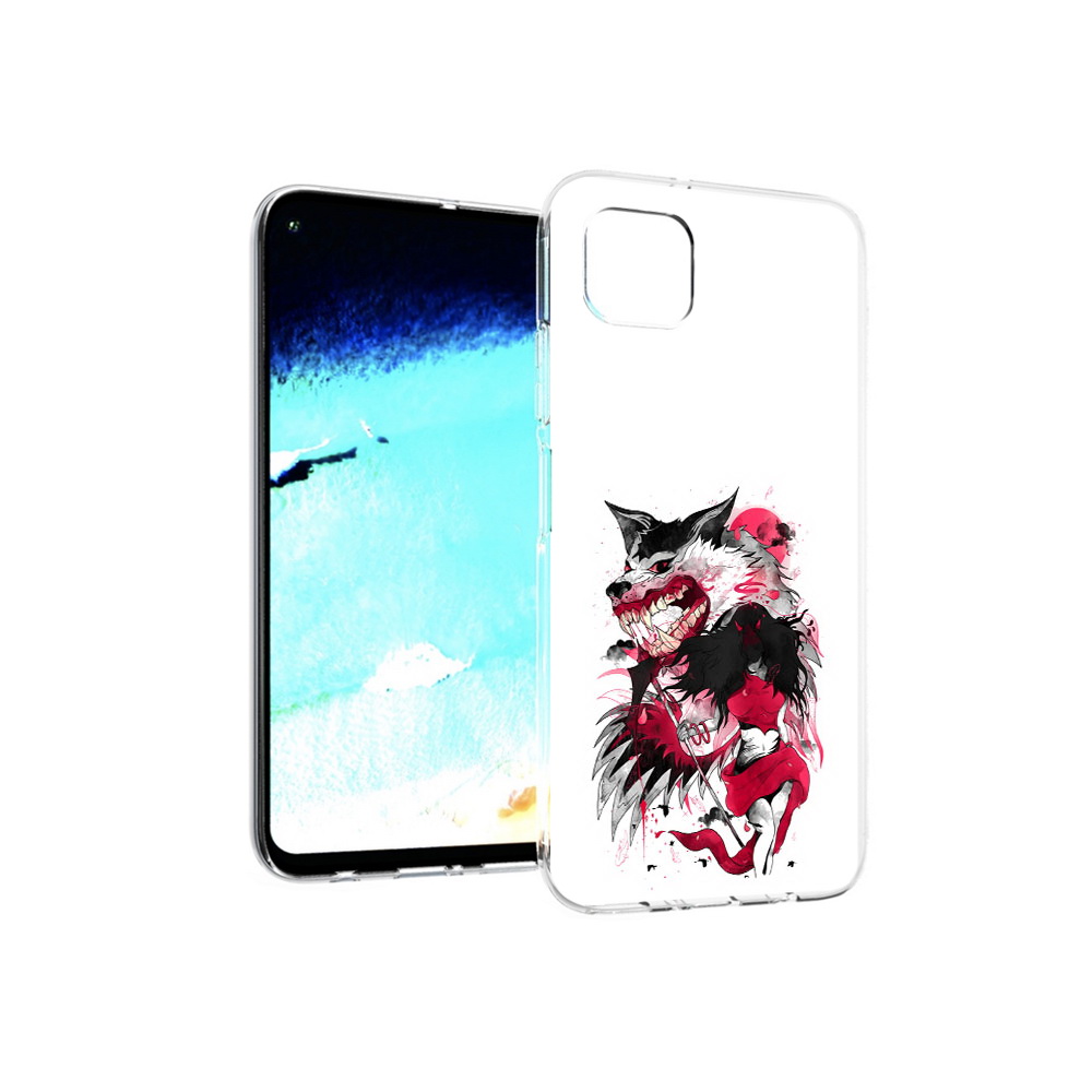

Чехол MyPads Tocco для Huawei Nova 6 SE красная шапочка, Прозрачный, Tocco
