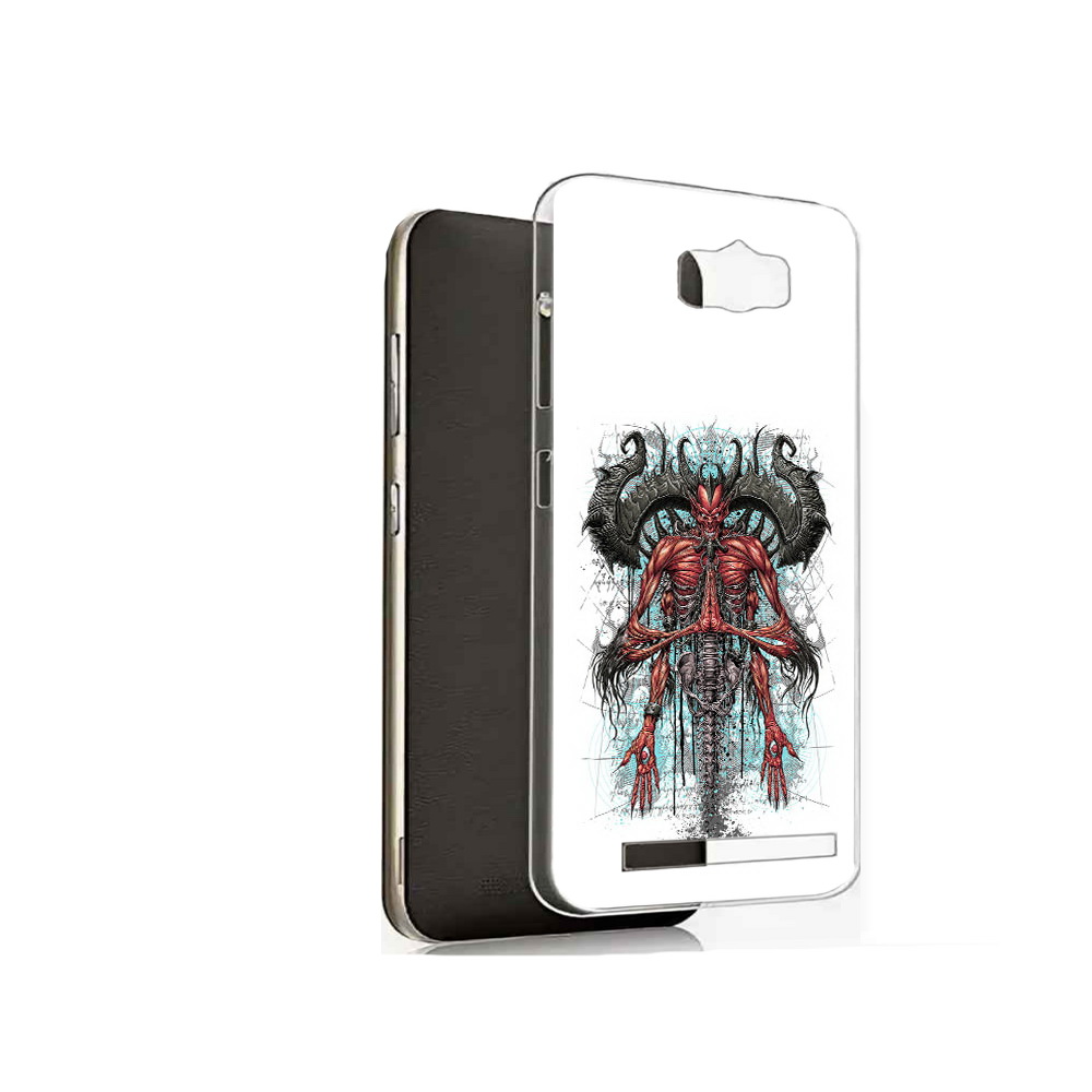 

Чехол MyPads Tocco для Asus ZenFone Max (ZC550KL) дьявол, Прозрачный, Tocco