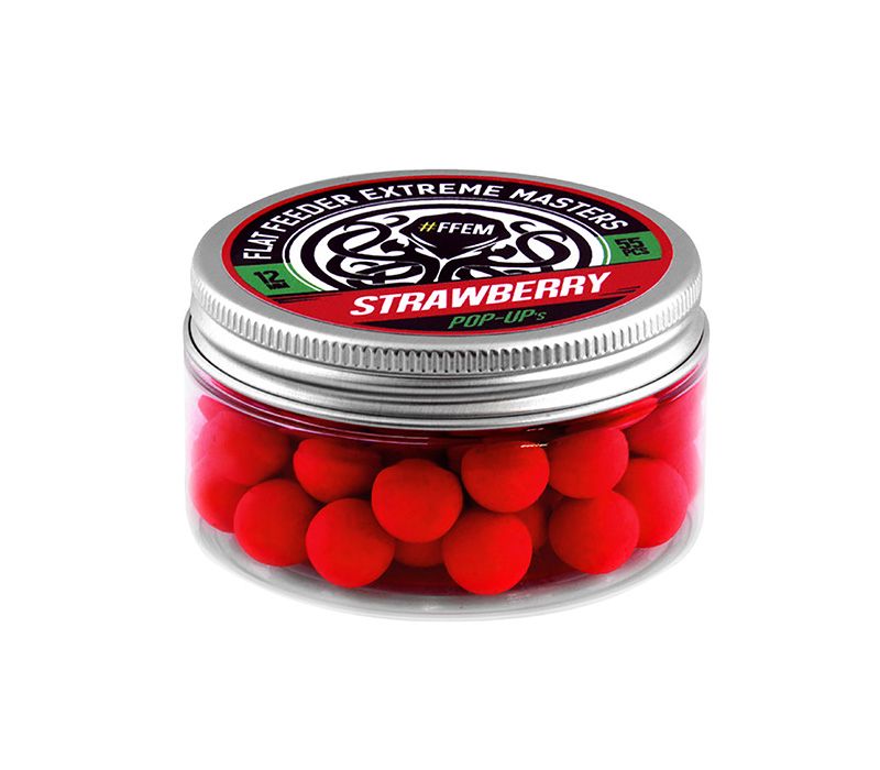 

Прикормка FFEM Pop-Up Strawberry 12mm, Красный