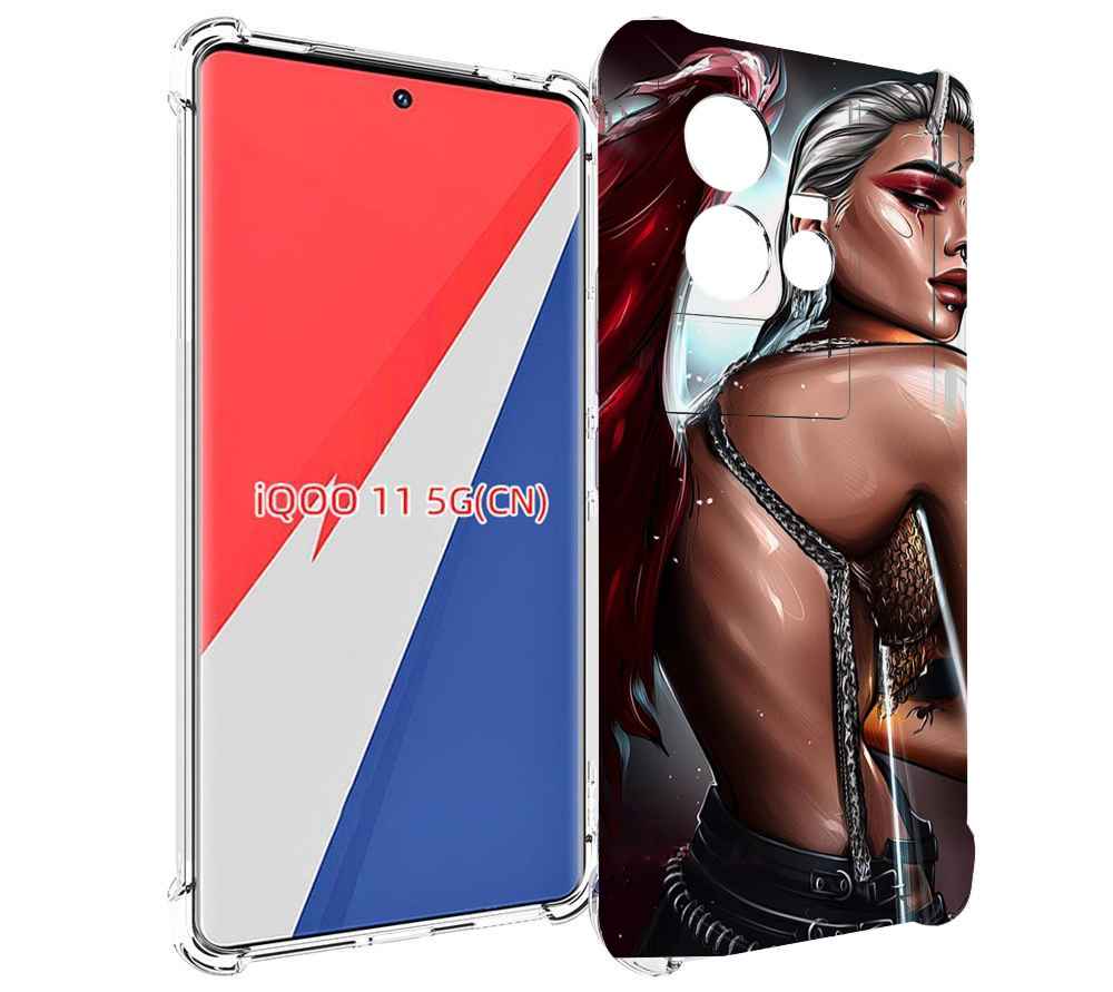 

Чехол MyPads девушка-с-крыльями женский для Vivo iQOO 11, Прозрачный, Tocco