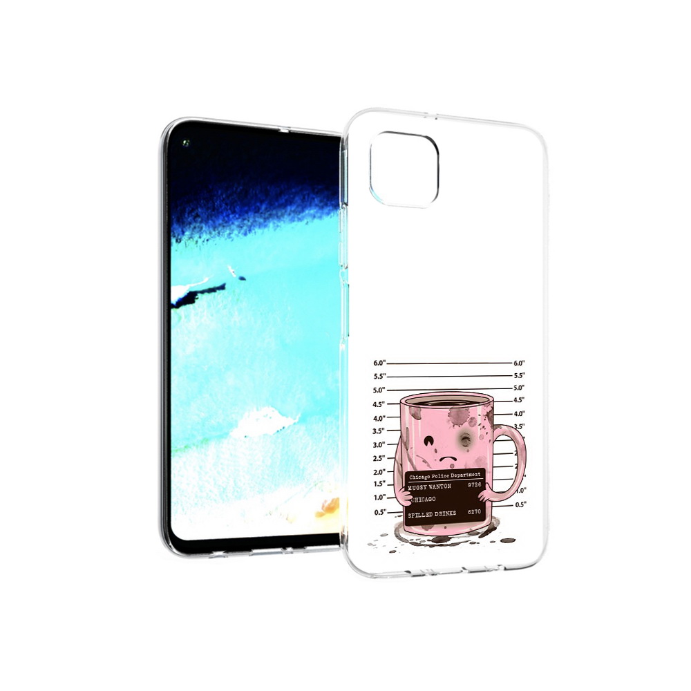

Чехол MyPads Tocco для Huawei Nova 6 SE кружка, Прозрачный, Tocco