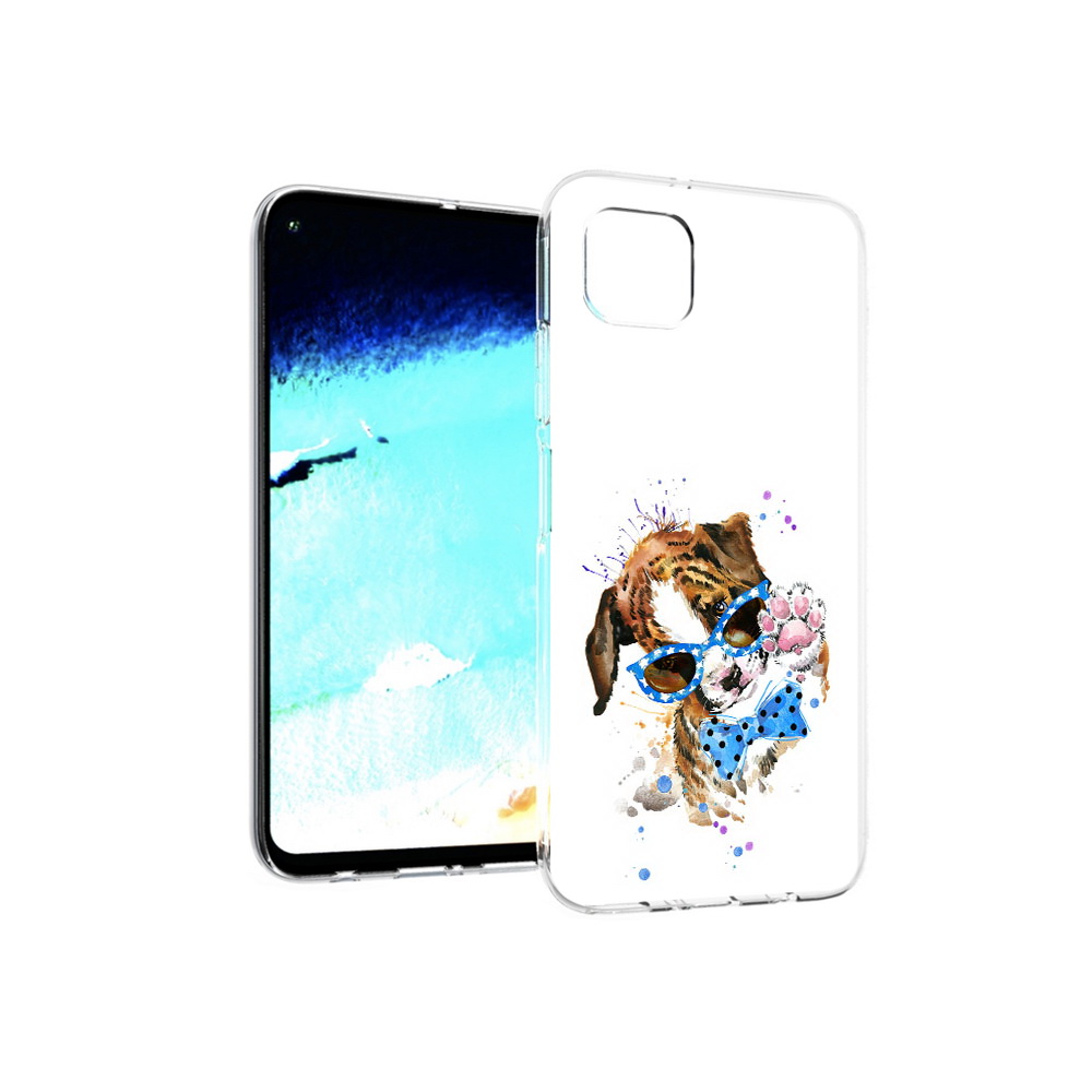 

Чехол MyPads Tocco для Huawei Nova 6 SE лапочка, Прозрачный, Tocco