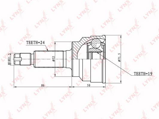 

Шрус LYNXauto CO-5107