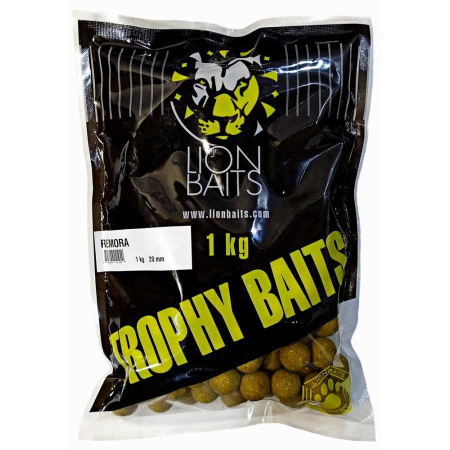 

LION BAITS бойлы тонущие TROPHY BAITS 20 мм REMORA 1 кг, TROPHY BAITS