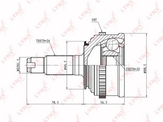 

Шрус LYNXauto CO-3407A