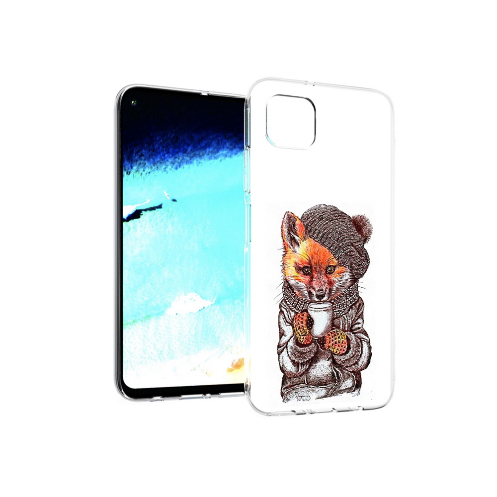 

Чехол MyPads Tocco для Huawei Nova 6 SE лиса в шапке, Tocco