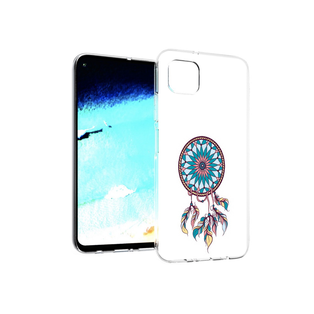 Чехол MyPads Tocco для Huawei Nova 6 SE ловец снов синий